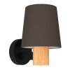 Eglo EDALE Aplique Crudo, Negro, 1 luz