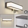 Burseryd Luminaria de pared solar LED Antracita, 1 luz, Sensor de movimiento