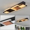 Sourbarie Lámpara de Techo LED Marrón, Color madera, Negro, 1 luz