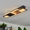 Sourbarie Lámpara de Techo LED Marrón, Color madera, Negro, 1 luz