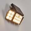 Estampes Luminaria de pared solar LED Antracita, 1 luz, Sensor de movimiento