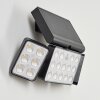 Estampes Luminaria de pared solar LED Antracita, 1 luz, Sensor de movimiento