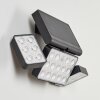 Estampes Luminaria de pared solar LED Antracita, 1 luz, Sensor de movimiento