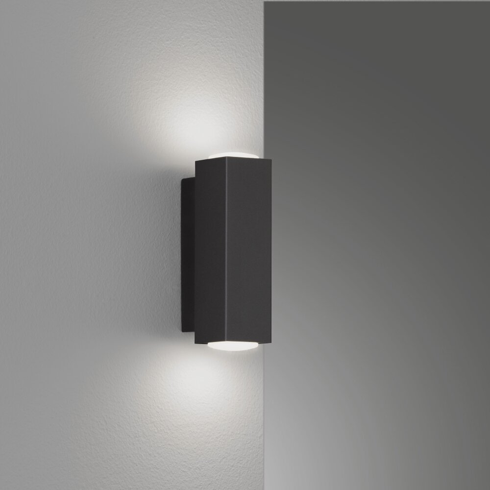 Fischer & Honsel Carlo Aplique LED Negro, 2 luces main product photo