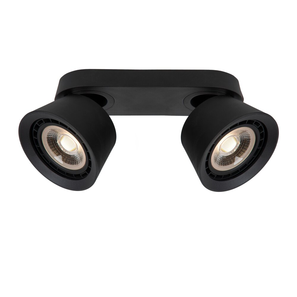 Lucide TRIGONO Lámpara de Techo Negro, 2 luces main product photo