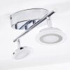 Lucy Foco de techo LED Cromo, 2 luces, Mando a distancia, Cambia de color