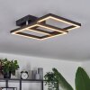 Cavareno Lámpara de Techo LED Negro, 1 luz