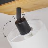 Alsen Lámpara de Techo Crudo, Negro, 2 luces