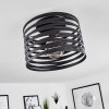 Bust Lámpara de Techo Negro, 1 luz