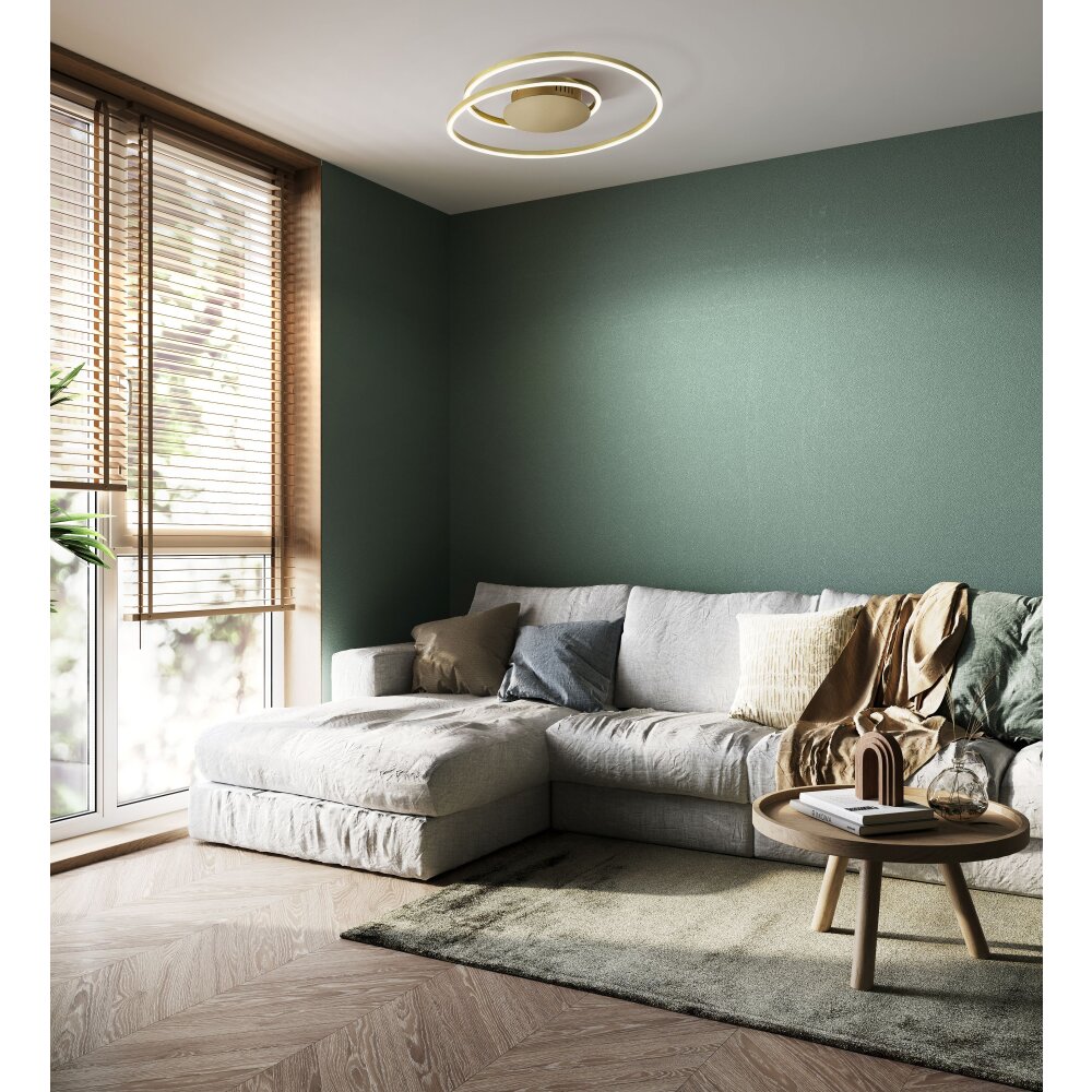 Fischer & Honsel Holy Lámpara de Techo LED Latón, 1 luz, Mando a distancia main product photo