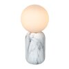 Lucide MARBOL Lámpara de mesa Aspecto marmol, Blanca, 1 luz