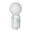 Lucide MARBOL Lámpara de mesa Aspecto marmol, Blanca, 1 luz