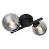 Globo RIHA Aplique LED Negro, 2 luces