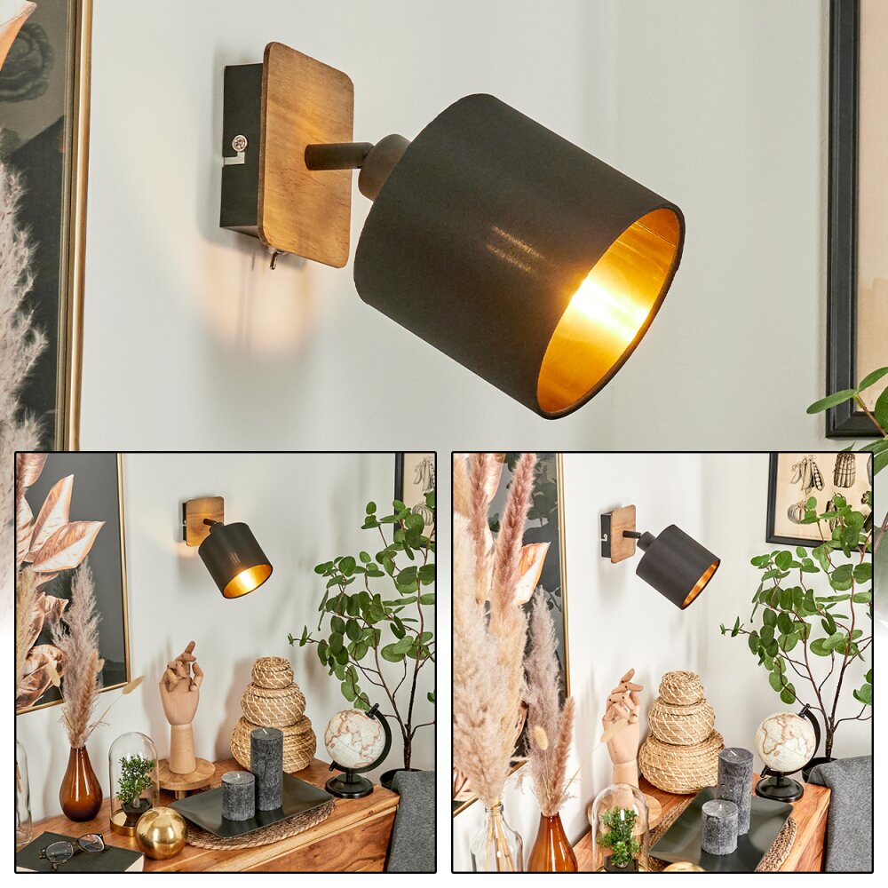 Alsen Aplique Madera oscura, Negro, 1 luz main product photo