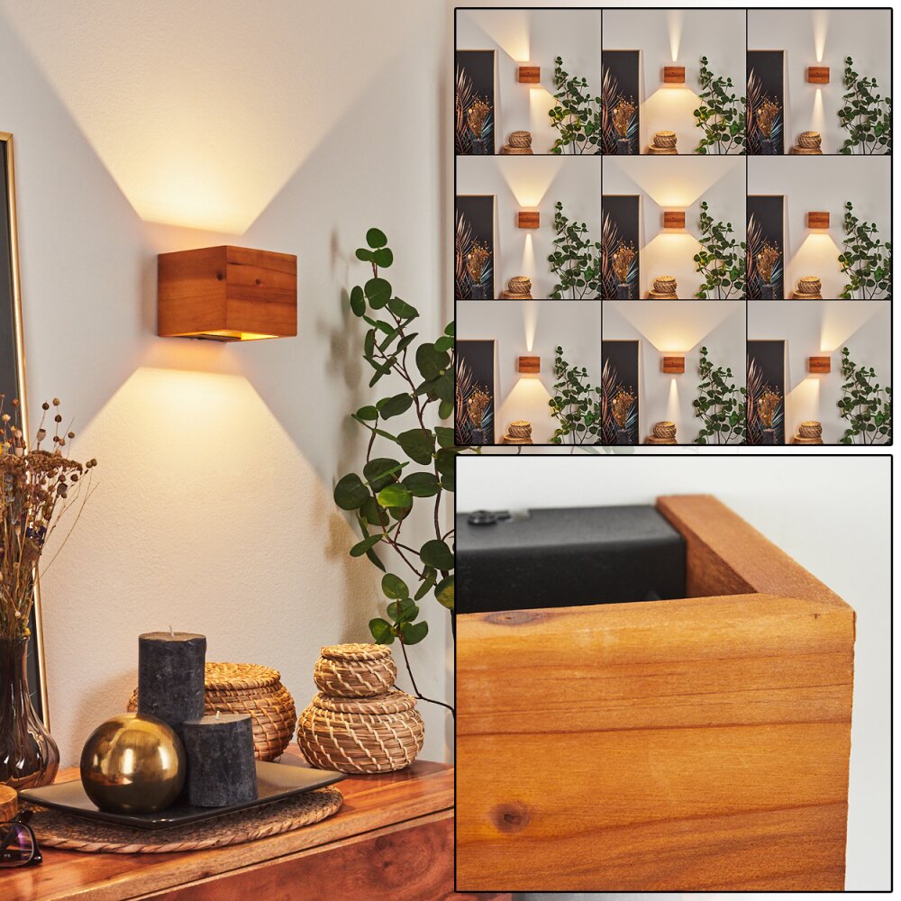 Marmorera Aplique LED Crudo, Negro, 1 luz main product photo