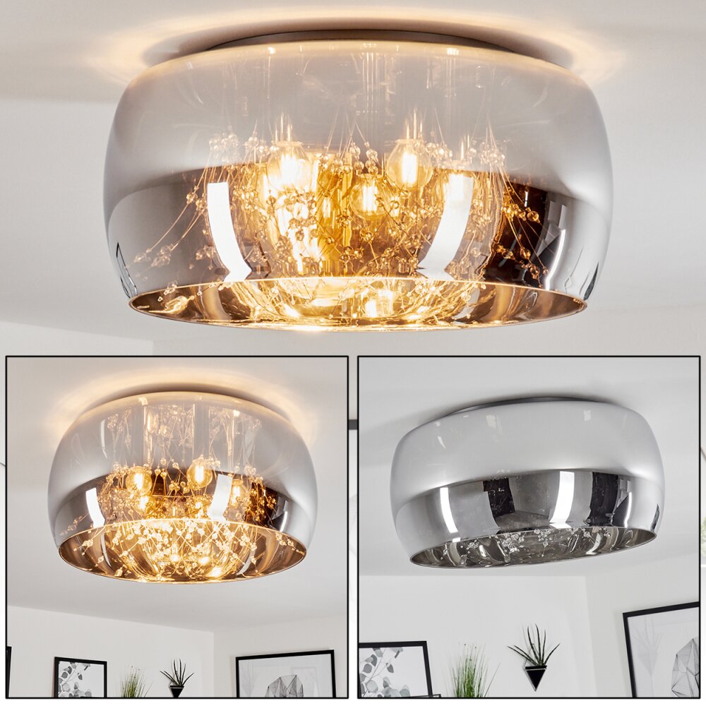 Belleguette Lámpara de Techo Plata, 5 luces main product photo