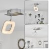 Villenauxe Lámpara de Techo LED Cromo, Níquel-mate, 1 luz