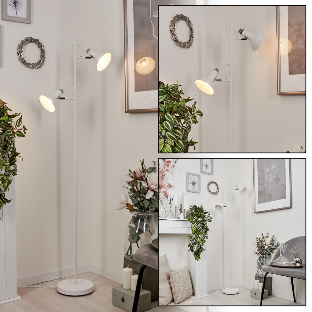 Vouzy Lámpara de Pie Blanca, 2 luces main product photo
