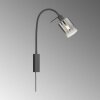 Fischer & Honsel Iska Aplique Negro, 1 luz