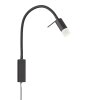 Fischer & Honsel Seng Aplique LED Negro, 1 luz