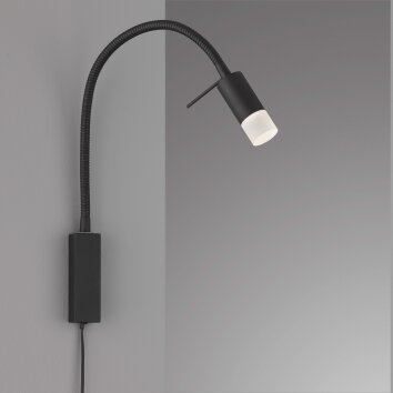 Fischer & Honsel Seng Aplique LED Negro, 1 luz