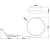 Brilliant Chaumont Lámpara de mesa LED Negro, 1 luz