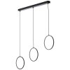 Brilliant Chaumont Lámpara Colgante LED Negro, 3 luces