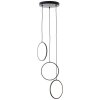Brilliant Chaumont Lámpara Colgante LED Negro, 3 luces
