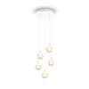 Trio Mela Lámpara Colgante Blanca, 5 luces