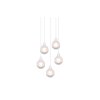 Trio Mela Lámpara Colgante Blanca, 5 luces