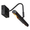 Lucide VINZ Aplique Negro, 2 luces