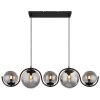 Globo PORRY Lámpara Colgante Negro, 5 luces