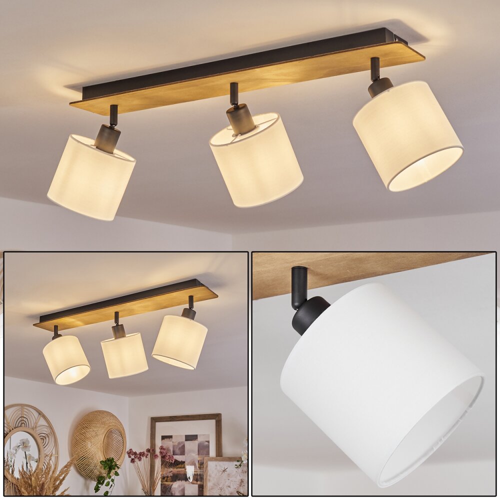 Alsen Lámpara de Techo Madera oscura, 3 luces main product photo