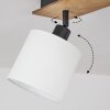 Alsen Lámpara de Techo Madera oscura, 3 luces