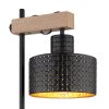 Globo RIELLY Lámpara de mesa Color madera, Negro, 1 luz