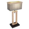 Globo OSSI Lámpara de mesa Color madera, Negro, 1 luz