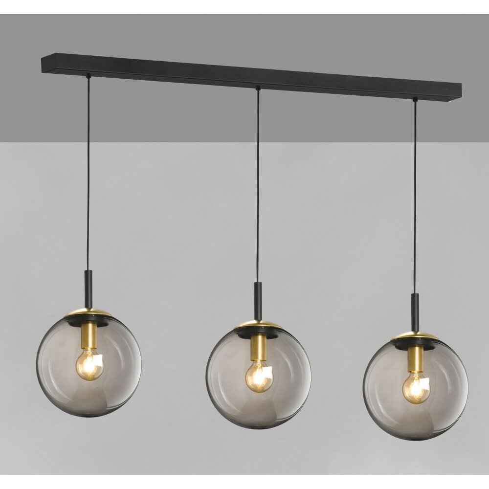 Fischer & Honsel Dini Lámpara Colgante Negro, 3 luces main product photo