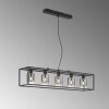 Fischer & Honsel Iska Lámpara Colgante Negro, 5 luces