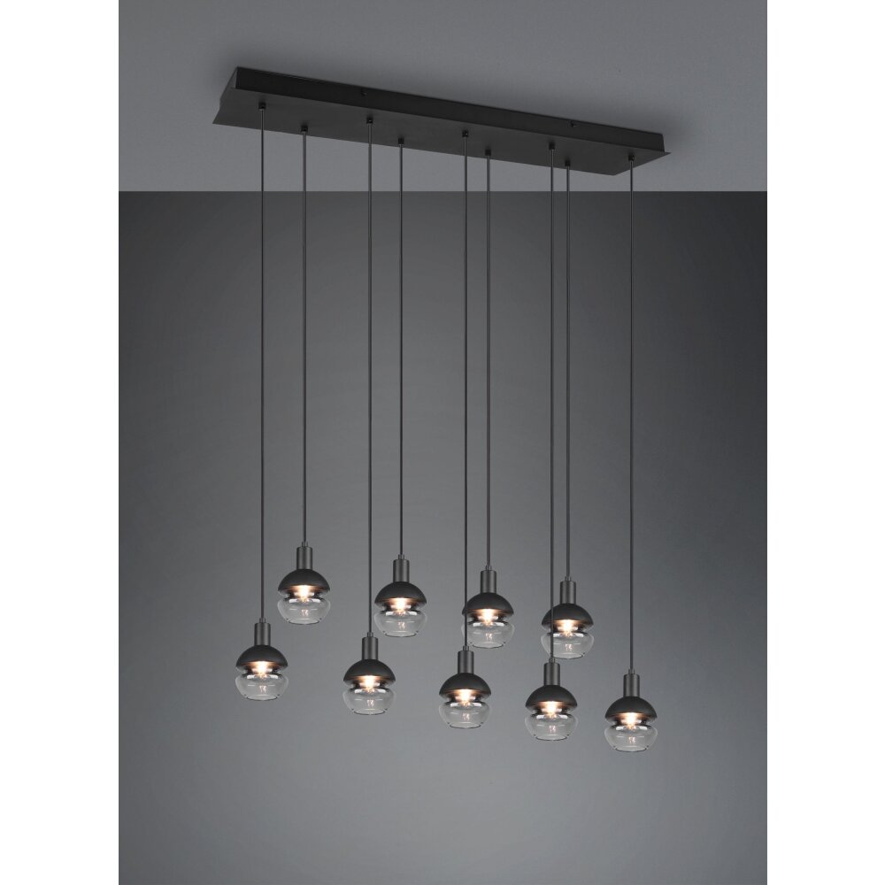 Trio Mela Lámpara Colgante Negro, 9 luces main product photo