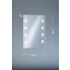 Fischer & Honsel Spiegel Aplique LED Plata, 1 luz