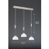 Fischer & Honsel Avignon Lámpara Colgante LED Níquel-mate, 3 luces
