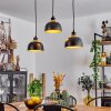 Wambez Lámpara Colgante Negro, 3 luces