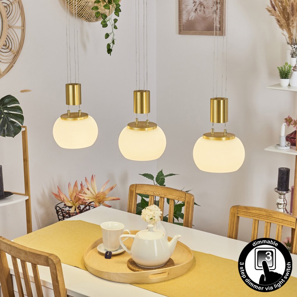 Izenave Lámpara Colgante LED Latón, 3 luces main product photo
