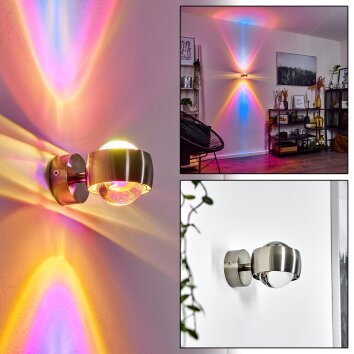 Sapri Aplique Níquel-mate, 1 luz Sapri Aplique Níquel-mate, 1 luz