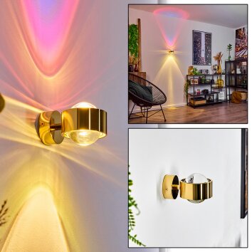 Sapri Aplique dorado, 1 luz Sapri Aplique dorado, 1 luz