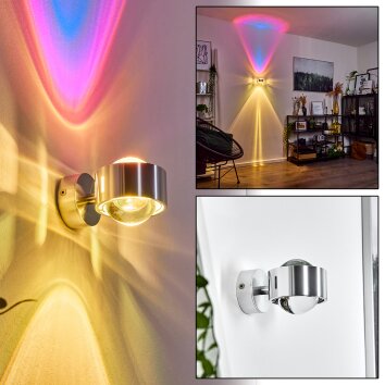 Sapri Aplique Plata, 1 luz