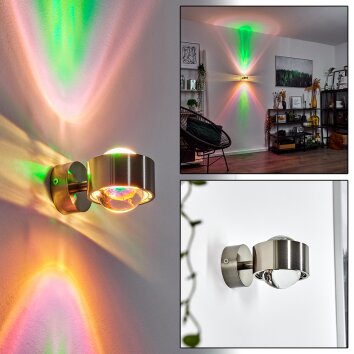 Sapri Aplique Níquel-mate, 1 luz Sapri Aplique Níquel-mate, 1 luz