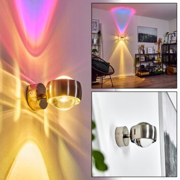 Sapri Aplique Níquel-mate, 1 luz