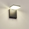 Lonquimai Luminaria de pared solar LED Negro, 1 luz, Sensor de movimiento