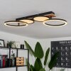 Avelal Lámpara de Techo LED Marrón, Color madera, Negro, 1 luz